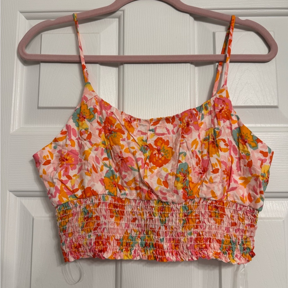 Le Lis Floral Print Women's Cropped Tank Top